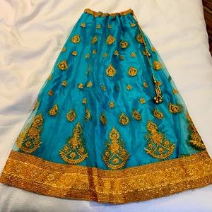 Indian Skirt, Top and Shawl